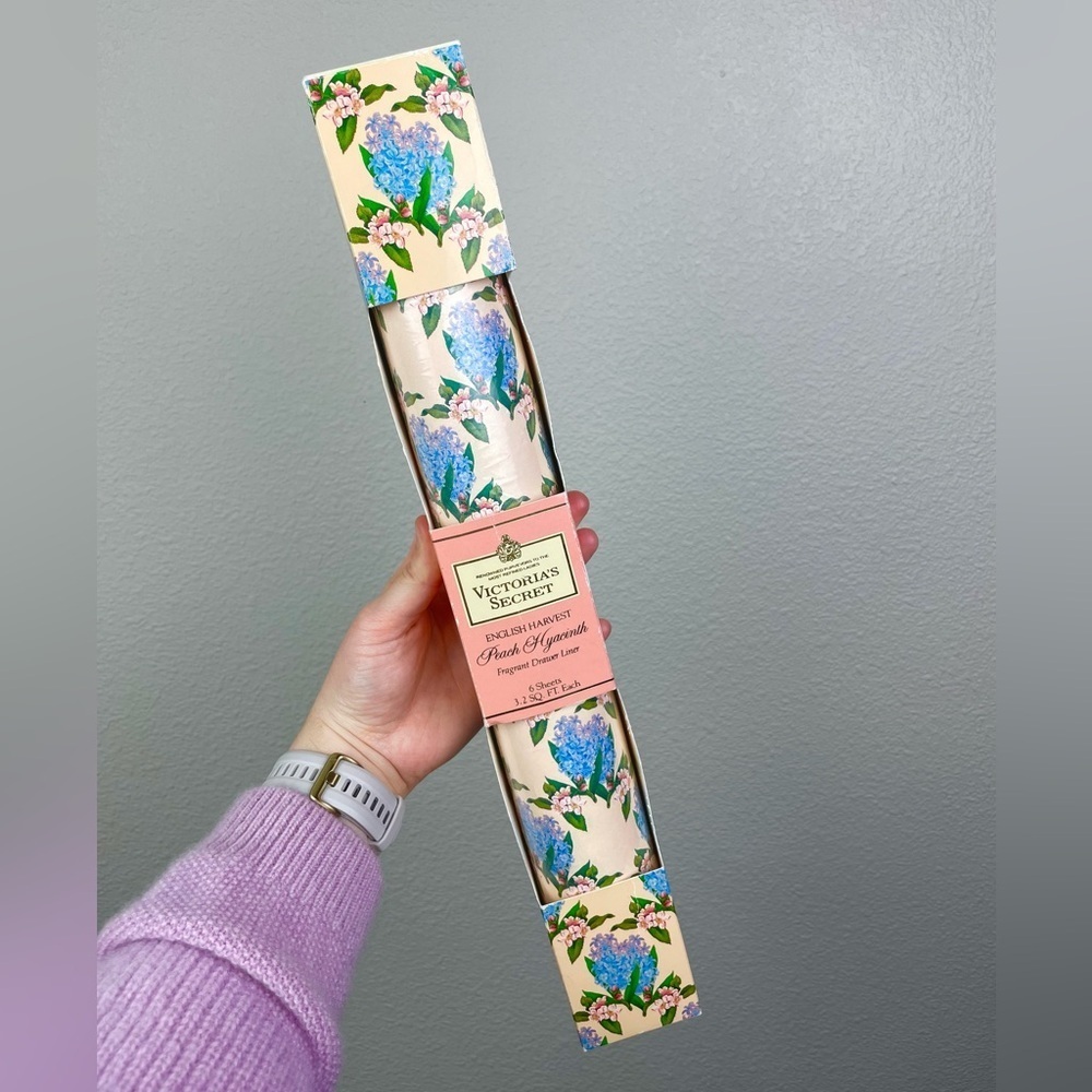 VTG Victoria's Secret English Harvest Peach Hyacinth Fragrant Drawer Liner Flora